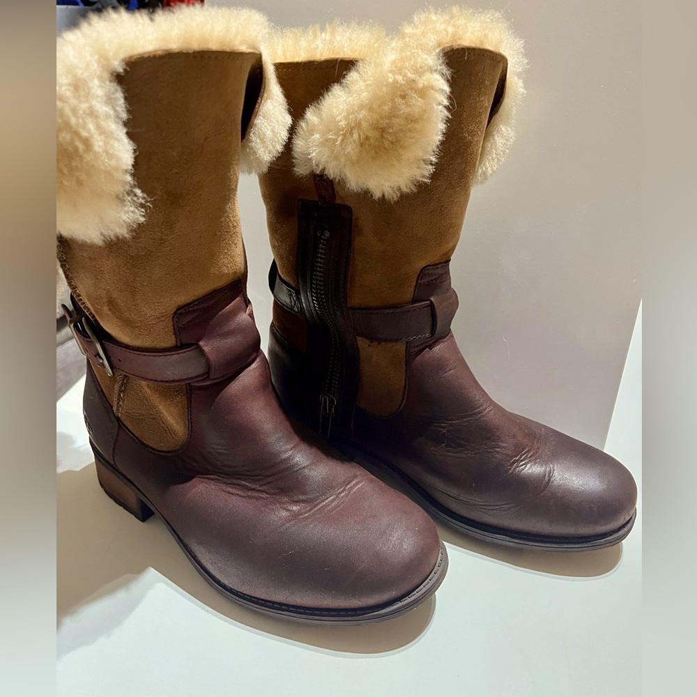 UGG Brown and Tan Winter Boots
